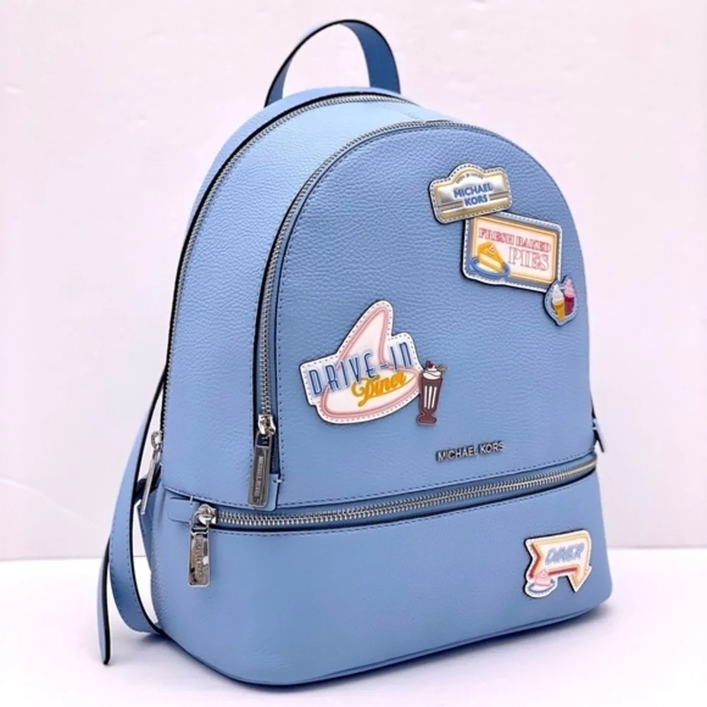 Michael Kors Medium Embellished Backpack Light Sky